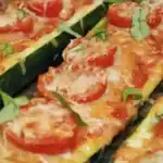 Low carb Zucchini Pizzen