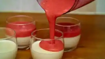 LowCarb Panna Cotta mit Erdbeersose W2xEX 4x 2n