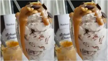 Sündhaft lecker Snickers Quark mit selbstgemachter Karamellsauce