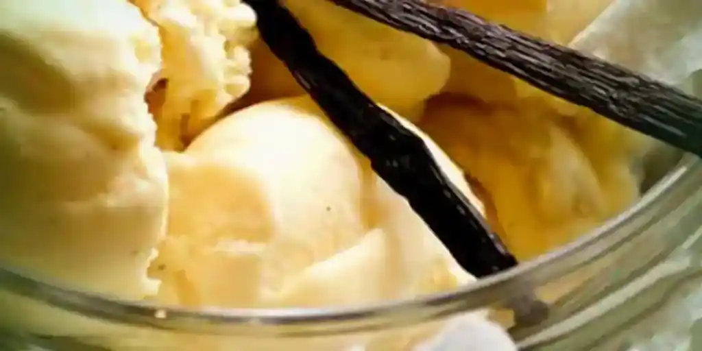 Vanilleeis ohne Eismaschine