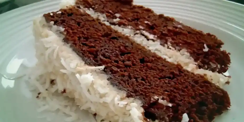 low carb Frozen Bounty Coconut Cake