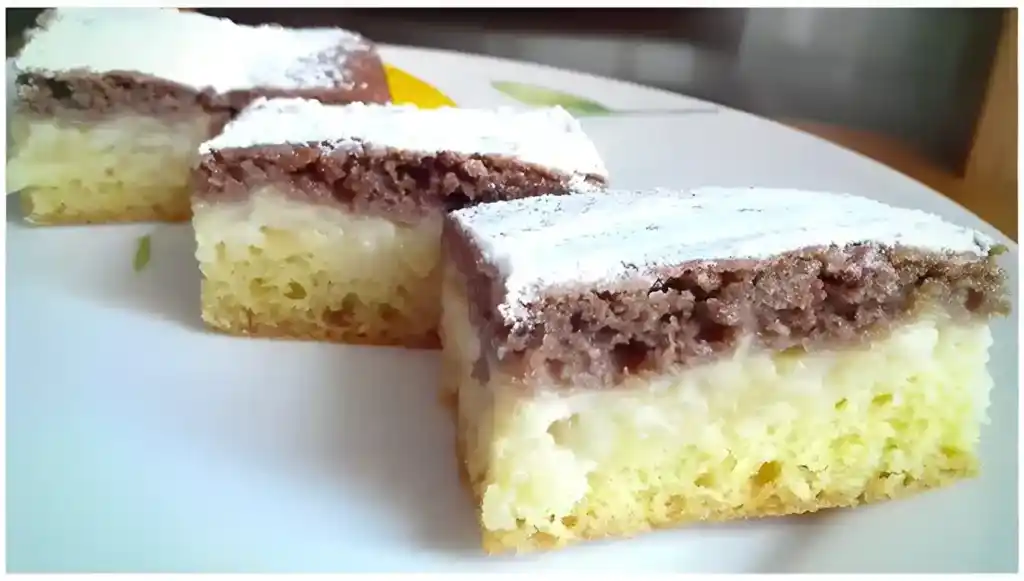 Apfel-Pudding-kuchen, schnell und leicht zu machen
