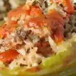 Gefüllte, fluffige Paprika