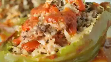 Gefüllte, fluffige Paprika