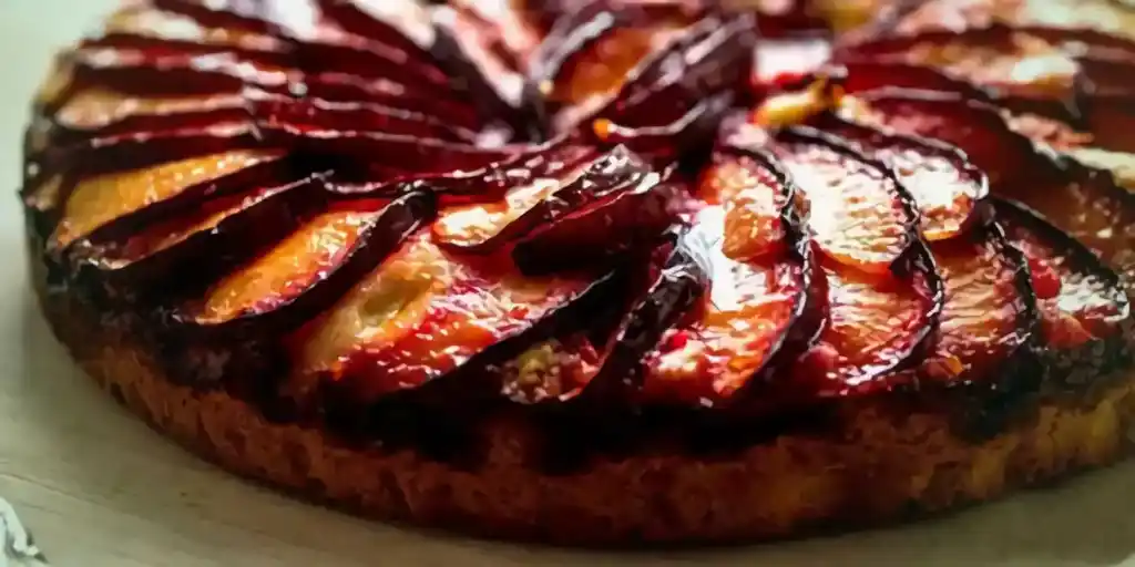 Kalorienarme Pflaumenkuchen