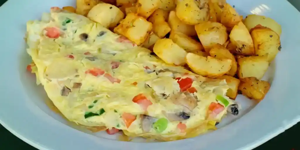 Kräuteromelett mit Kurkumaspargel