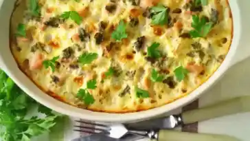 Lachs-Gemüse-Auflauf