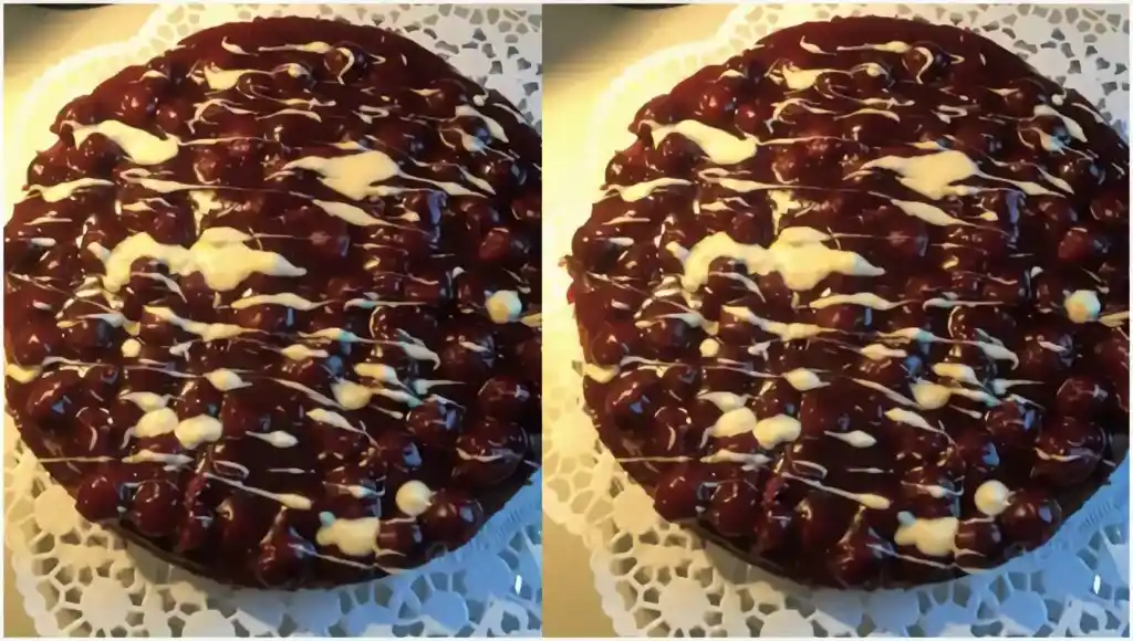 Low-Carb Schokoladenkuchen mit Sauerkirschen