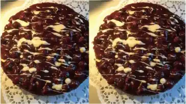 Low-Carb Schokoladenkuchen mit Sauerkirschen