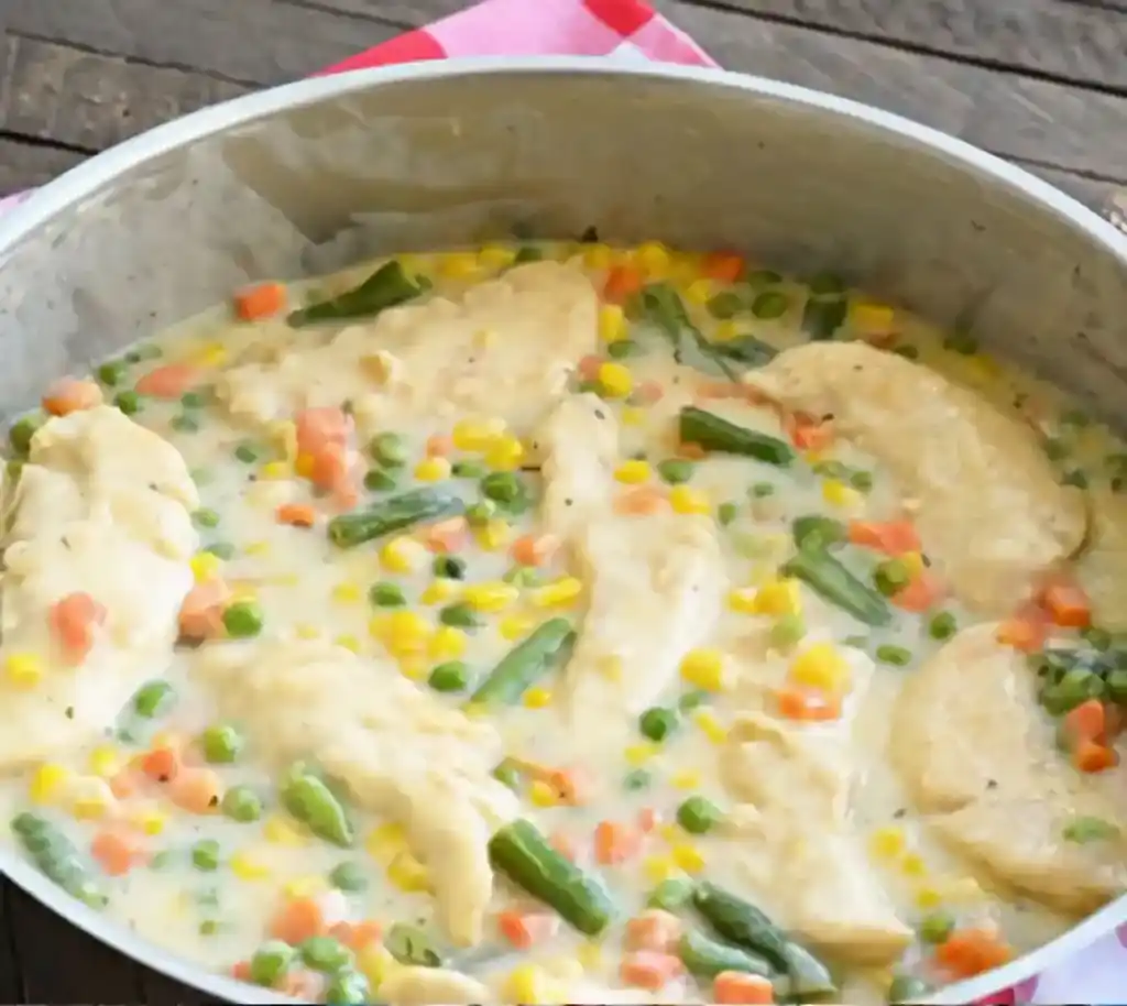 Low carb Gemüsepfanne mit Hähnchen