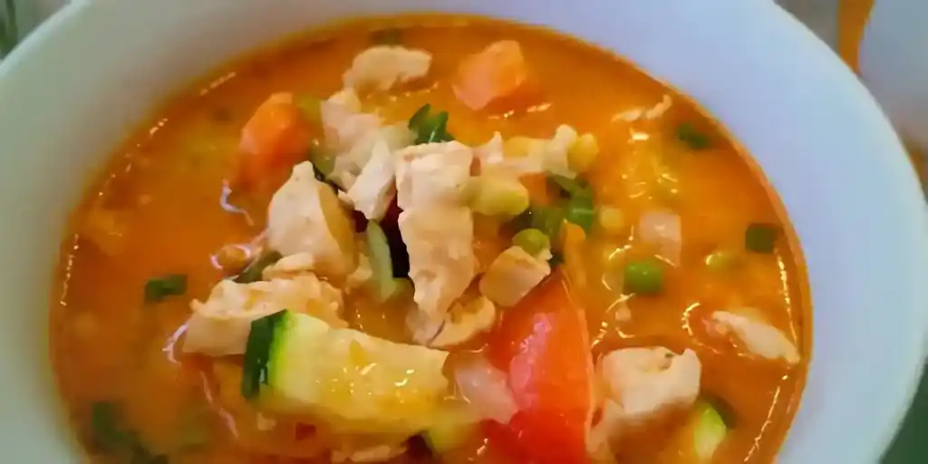 Low carb Thai Chicken- Gemüsesuppe