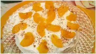 Mandarine-Sahne-Schmand-Torte Low Carb