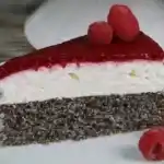 Mohn-Quark-Torte mit Himbeer-Topping (Low Carb Rezept)