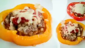 Paprika-Hackfleisch-Ringe