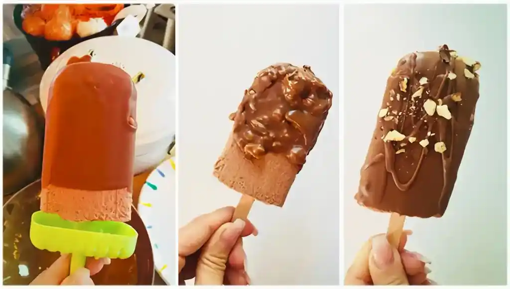 Schoko Eis mit knackiger Schoko Glasur 2 Schoko Eis mit knackiger Schoko Glasur