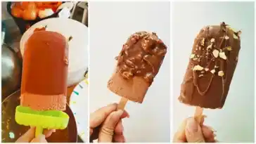 Schoko Eis mit knackiger Schoko Glasur