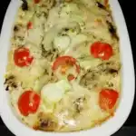 Schweinfilet mit Tomaten und Champions Ideal als Abendessen
