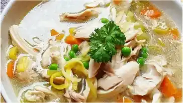 Warme Hühnersuppe für kühle Winter