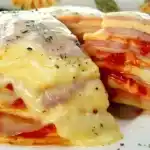 15 Minuten Mozzarella Sandwich Lasagne