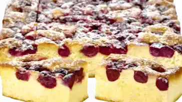 5 Minuten Kirsch Blechkuchen