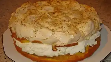 Apfel Baiser Torte