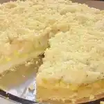 Apfel Streuselkuchen mit Pudding