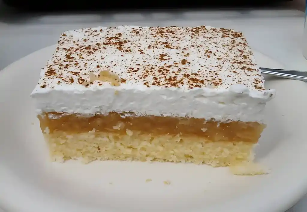 Apfelpudding Schnitten