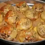 Champignons gefüllt mit Gouda und Hackfleisch