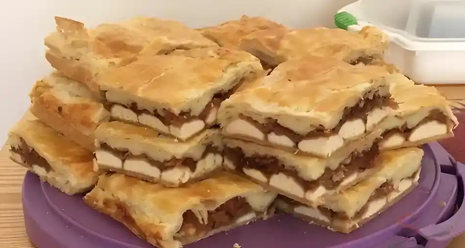 Cremeschnitten mit Äpfeln