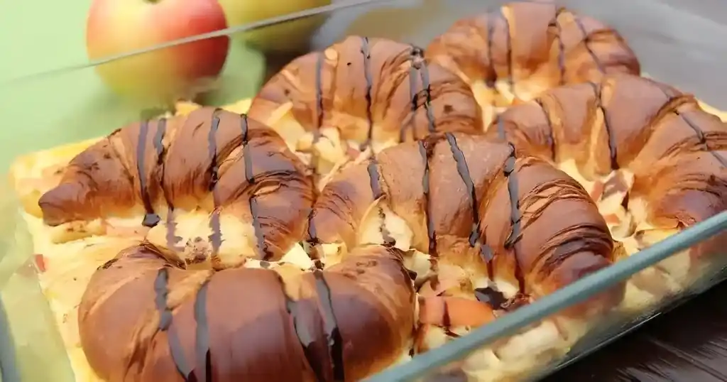 Croissant Apfel Auflauf