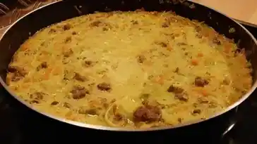 Curryrahmnudeln mit Hack