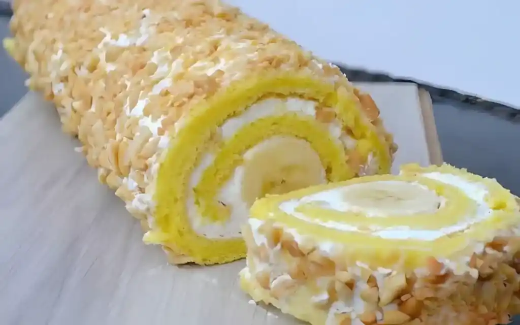 Die einfachste und beste Bananen-Biskuitrolle