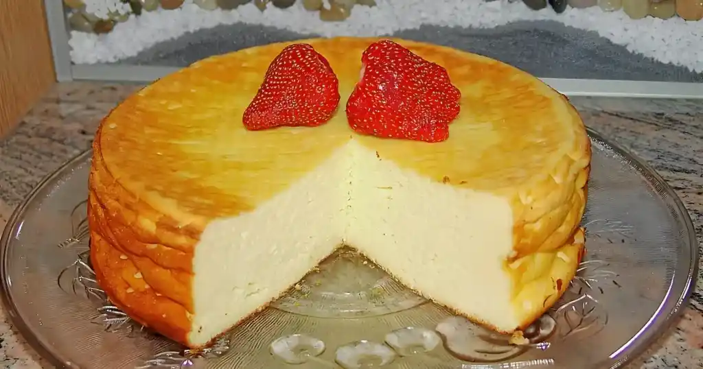 Einfacher Quarkkuchen ohne Boden