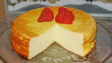 Einfacher Quarkkuchen ohne Boden