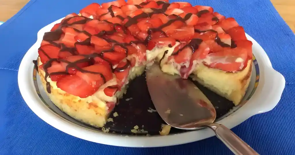 Erdbeer Käsekuchen Schnitten