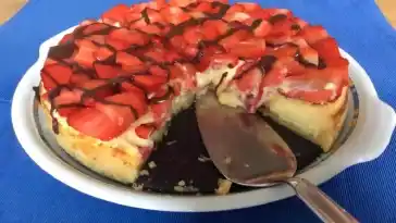 Erdbeer Käsekuchen Schnitten