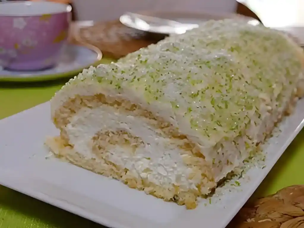 Feine Kokos-Mascarpone-Rolle