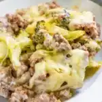 Fitness Auflauf mit Brokkoli und Hackfleisch