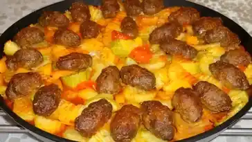 Frikadellen Kebab aus dem Ofen