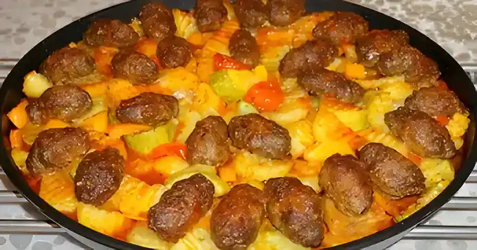 Frikadellen Kebab aus dem Ofen