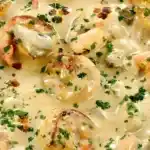 Garnelen-Curry mit Kokosmilch und Spinat