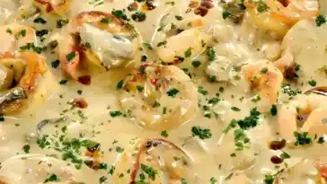 Garnelen-Curry mit Kokosmilch und Spinat
