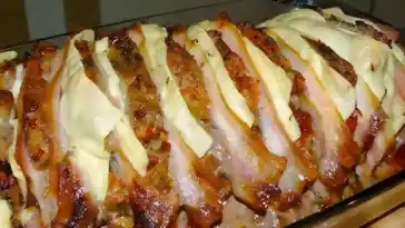 Geschichtetes Fleisch mit Käse, Superzart