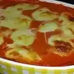 Gnocchi aus dem Ofen in Paprika Tomaten Sauce
