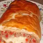 Hackfleisch Paprika Käse Strudel