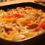 Hähnchen Paprika Gemüse