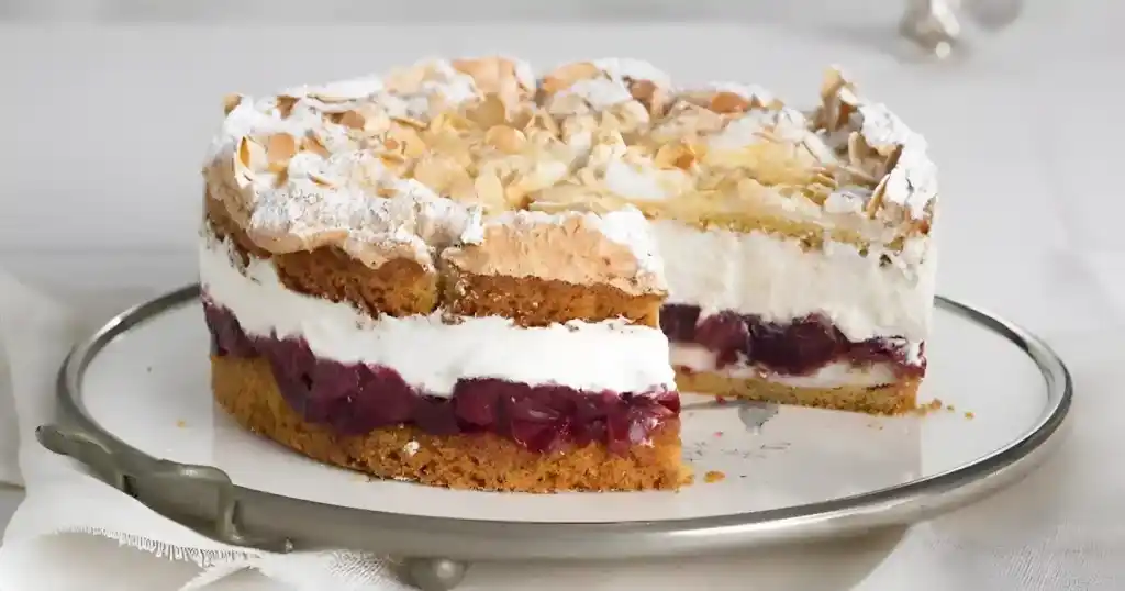 Hansen Jensen Torte mit Sauerkirschen