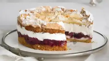 Hansen Jensen Torte mit Sauerkirschen