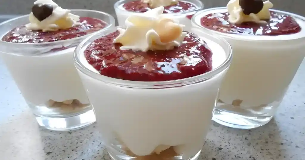 Käsekuchencreme im Glas