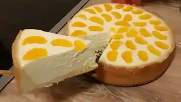 Kässekuchen mit Mandarinen